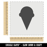 Ice Cream Cone Solid Wall Cookie DIY Craft Reusable Stencil