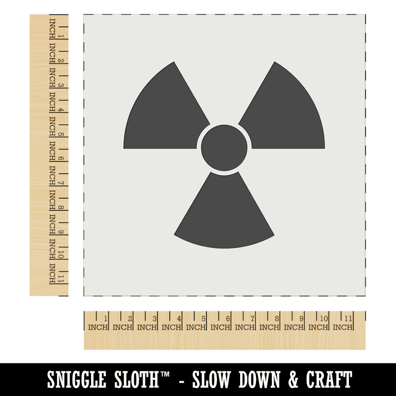 Ionizing Radiation Radioactive Trefoil Symbol Wall Cookie DIY Craft Reusable Stencil