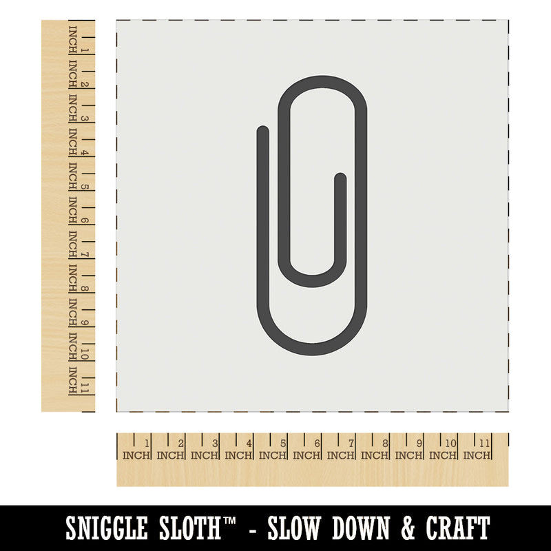 Paper Clip Symbol Wall Cookie DIY Craft Reusable Stencil