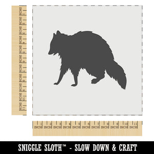 Racoon Walking Solid Wall Cookie DIY Craft Reusable Stencil