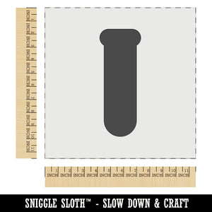 Science Glassware Test Tube Solid Wall Cookie DIY Craft Reusable Stencil