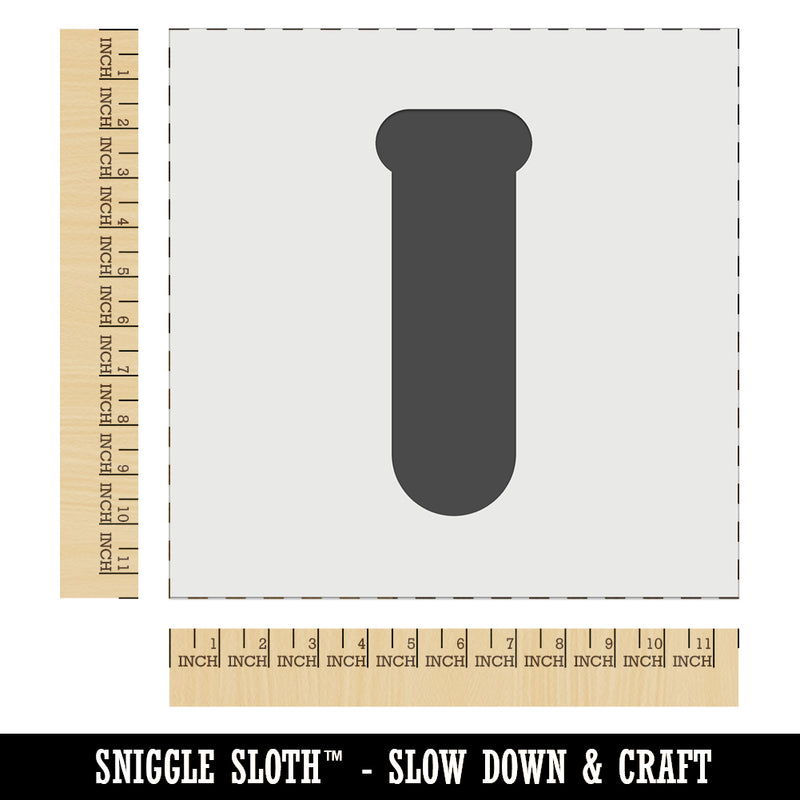 Science Glassware Test Tube Solid Wall Cookie DIY Craft Reusable Stencil