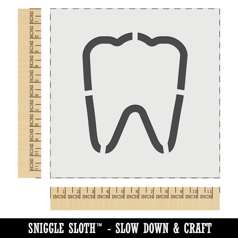 Tooth Outline Wall Cookie DIY Craft Reusable Stencil