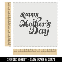 Happy Mother's Day Elegant Text Wall Cookie DIY Craft Reusable Stencil