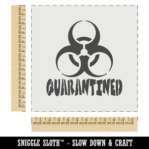 Quarantined Biohazard Symbol Wall Cookie DIY Craft Reusable Stencil