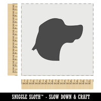 Beagle Face Profile Solid Wall Cookie DIY Craft Reusable Stencil
