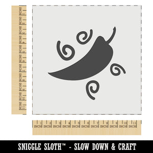 Chili Pepper with Swirls Fiesta Wall Cookie DIY Craft Reusable Stencil