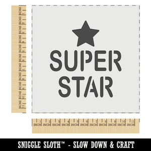 Super Star Fun Text Teacher School Wall Cookie DIY Craft Reusable Stencil