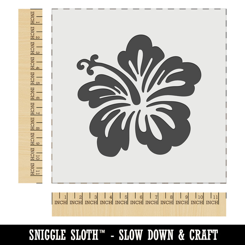 Pretty Hibiscus Flower Tropical Wall Cookie DIY Craft Reusable Stencil