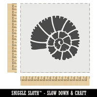 Spiral Ammonite Fossil Marine Mollusk Wall Cookie DIY Craft Reusable Stencil