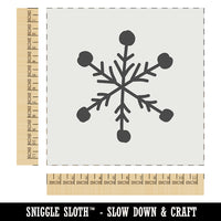 Snowflake Sketch Winter Wall Cookie DIY Craft Reusable Stencil