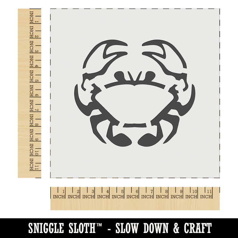 Crab Icon Wall Cookie DIY Craft Reusable Stencil