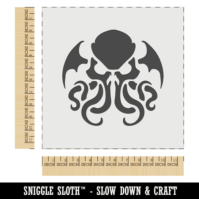 Cthulhu Eldritch Horror Scary Wall Cookie DIY Craft Reusable Stencil