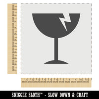 Fragile Glass Icon Wall Cookie DIY Craft Reusable Stencil