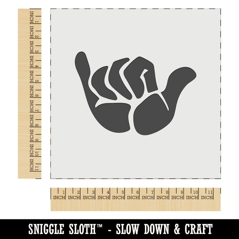 Shaka Hang Loose Surfer Sign Wall Cookie DIY Craft Reusable Stencil