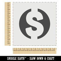 Dollar Sign Money in Circle Wall Cookie DIY Craft Reusable Stencil