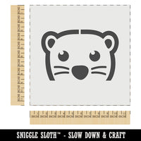 Peeking Otter Wall Cookie DIY Craft Reusable Stencil