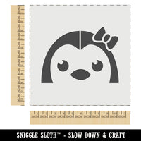 Peeking Penguin Wall Cookie DIY Craft Reusable Stencil