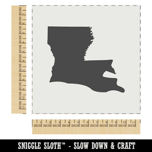 Louisiana State Silhouette Wall Cookie DIY Craft Reusable Stencil