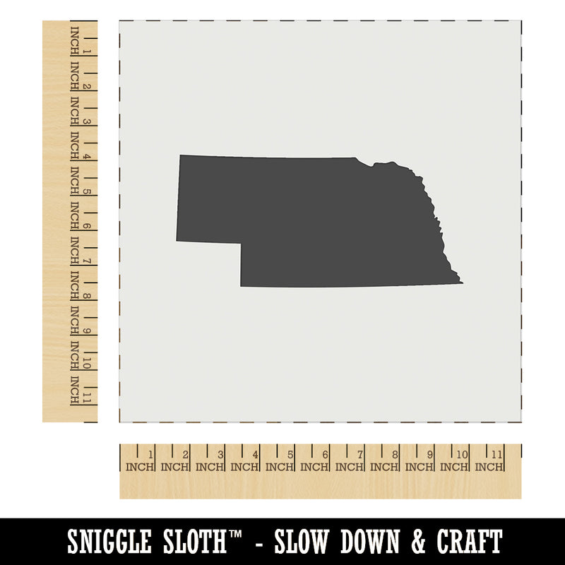 Nebraska State Silhouette Wall Cookie DIY Craft Reusable Stencil