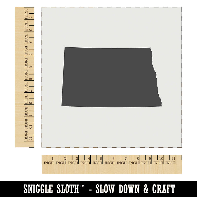 North Dakota State Silhouette Wall Cookie DIY Craft Reusable Stencil