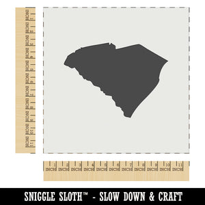 South Carolina State Silhouette Wall Cookie DIY Craft Reusable Stencil