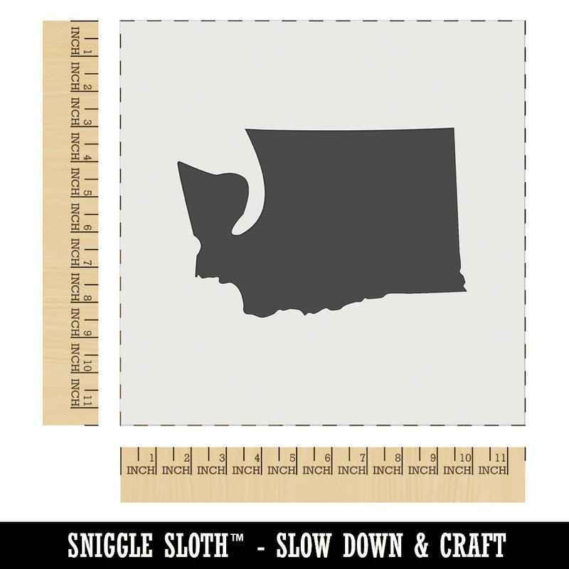 Washington State Silhouette Wall Cookie DIY Craft Reusable Stencil