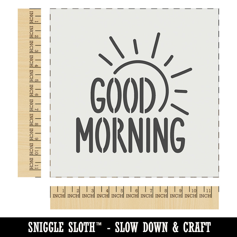 Good Morning Sun Wall Cookie DIY Craft Reusable Stencil