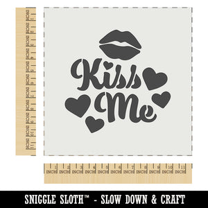 Kiss Me Lips Wall Cookie DIY Craft Reusable Stencil