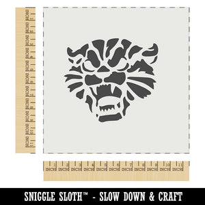 Angry and Fierce Hissing Cat Wall Cookie DIY Craft Reusable Stencil