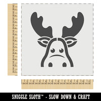 Peeking Moose Wall Cookie DIY Craft Reusable Stencil