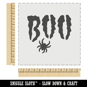 Boo with Spider Halloween Wall Cookie DIY Craft Reusable Stencil