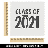 Class of 2021 with Graduation Hat Wall Cookie DIY Craft Reusable Stencil