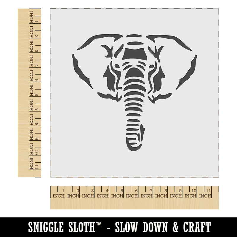 Elephant Face Wall Cookie DIY Craft Reusable Stencil