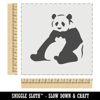 Giant Panda Bear Sitting Wall Cookie DIY Craft Reusable Stencil