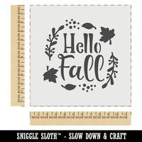 Hello Fall Leaves Wall Cookie DIY Craft Reusable Stencil