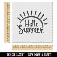 Hello Summer Sunshine Wall Cookie DIY Craft Reusable Stencil