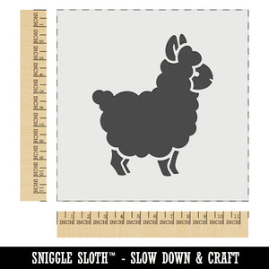Llama Alpaca Chibi Wall Cookie DIY Craft Reusable Stencil