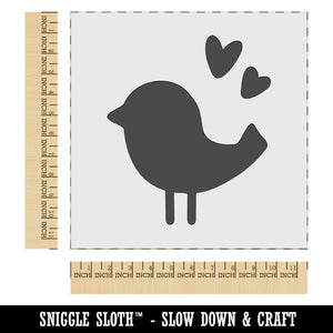 Baby Chick Bird with Hearts Spring Summer Wall Cookie DIY Craft Reusable Stencil