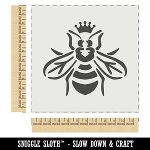 Queen Bee with Crown Honey Hive Wall Cookie DIY Craft Reusable Stencil