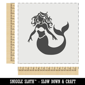 Beautiful Mythological Mermaid Wall Cookie DIY Craft Reusable Stencil