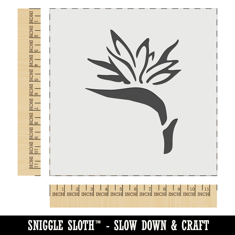 Bird of Paradise Tropical Flower Flora Wall Cookie DIY Craft Reusable Stencil