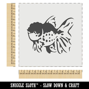 Fancy Lionhead Goldfish Aquarium Pet Wall Cookie DIY Craft Reusable Stencil