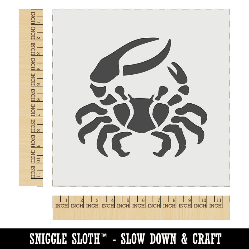 Fiddler Crab Crustacean with Large Claw Wall Cookie DIY Craft Reusable Stencil