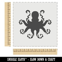 Octopus with Twisting Tentacle Arms Wall Cookie DIY Craft Reusable Stencil