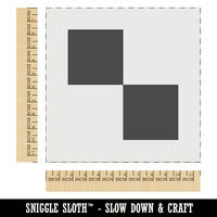 Two Squares for Checkerboard Pattern Wall Cookie DIY Craft Reusable Stencil