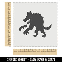 Werewolf Monster Wolf Man Silhouette Halloween Wall Cookie DIY Craft Reusable Stencil