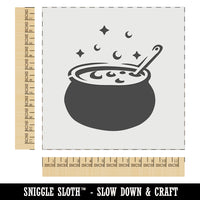 Witch's Bubbling Cauldron Magic Halloween Wall Cookie DIY Craft Reusable Stencil