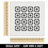 Circle in Square Pattern Wall Cookie DIY Craft Reusable Stencil