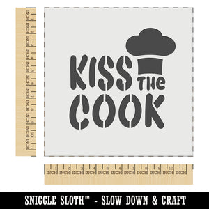 Kiss the Cook Cooking Chef Wall Cookie DIY Craft Reusable Stencil